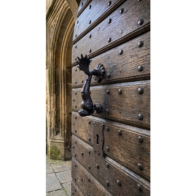 Black Vintage Cast Iron Nautical Sea Creature Door Knocker For Sale - Image 8 of 12