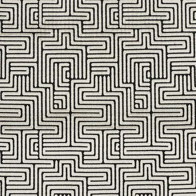 Sample - Schumacher Lisboa Velvet Fabric in Obsidian For Sale