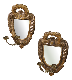 Antique Louis XV Italian Wall Lights, 1780s, Set of 2