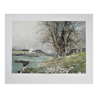 Luigi Kasimir, The Danube river Near Vienna, Austria, 1920 For Sale