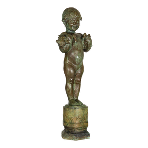 American Bronze Sculpture Fountain “Baby Duck”, Edith Barretto Parsons, 41” H