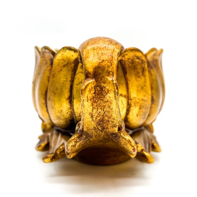 Mid-Century Modern Mid Century Russel Wright for Freeman McFarlin Gilt Centerpiece Bowl / Jardiniere / Planter — Hollywood Regency / Mid-Century For Sale - Image 3 of 12