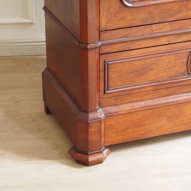 Louis-Philippe Mirrored Cabinet in Walnut, 1860s For Sale - Image 11 of 18