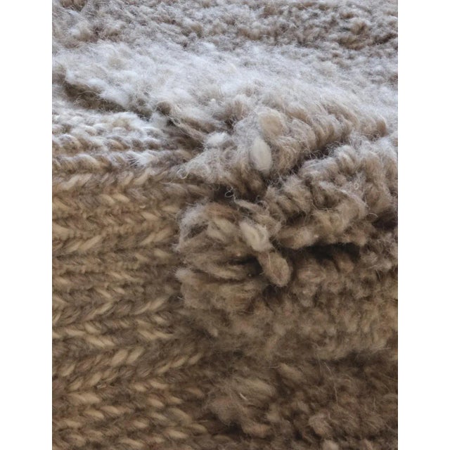 Moroccan Handwoven Minimalist Rug - 5 X 3.6 Ft For Sale In Cleveland - Image 6 of 8