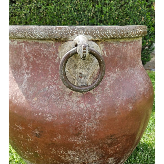 Red Mid 20th Century Bird Handle Raja Water Pot From India For Sale - Image 8 of 10