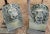 Pair of Antique Carved Granite Lion Heads For Sale - Image 12 of 12