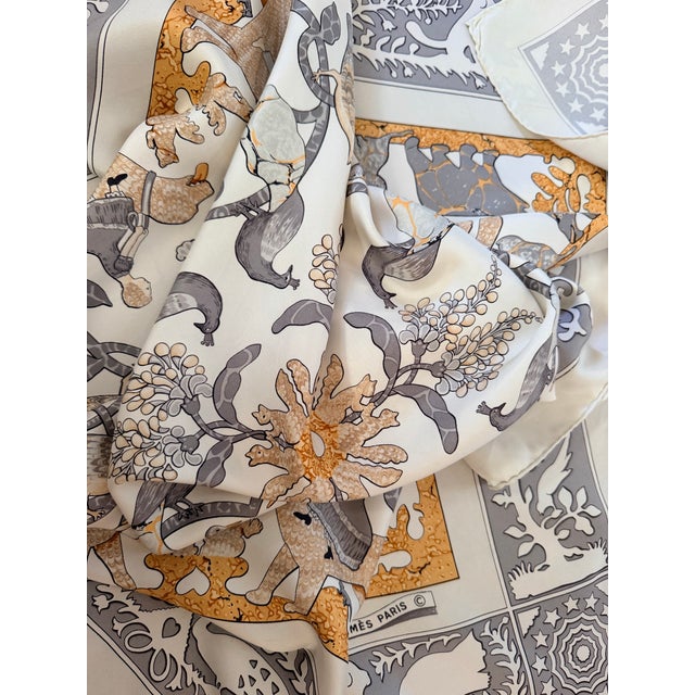 Hermès Early America 1984 Silk Scarf Designed by Françoise De La Perriere For Sale - Image 12 of 12