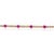 Early 20th Century 3.1ct Ruby & Natural Diamond 14k Gold Tennis Bracelet For Sale - Image 4 of 18