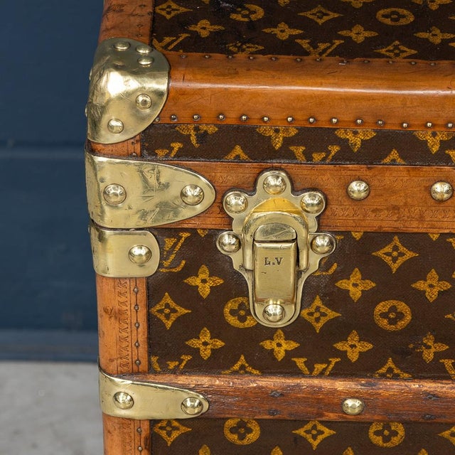 Malle Haute Trunk in Monogram Canvas from Louis Vuitton, France, 1920s For Sale - Image 17 of 18