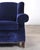 Ralph Lauren English New Bohemian Artist’s Chair in Blue Velvet For Sale - Image 16 of 18