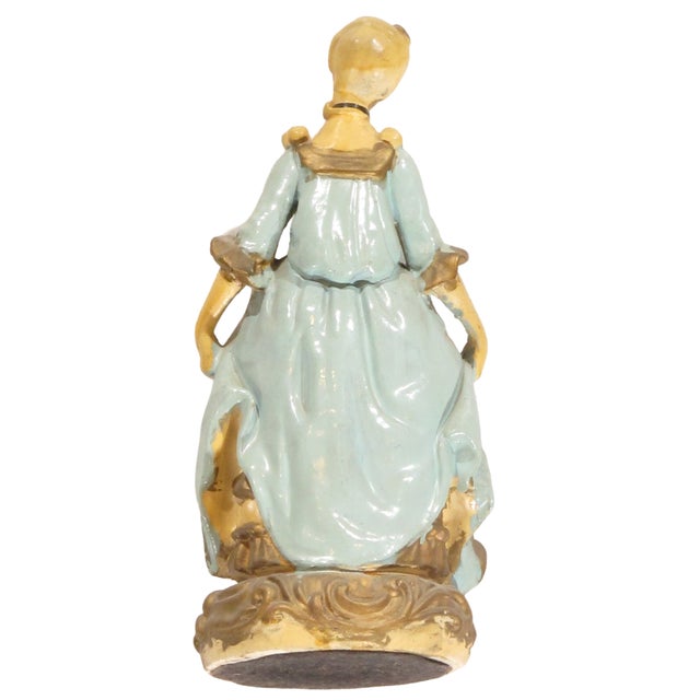 Late 18th Century Pasargad DC Vintage Victorian Couple Figurines Porcelain Statues For Sale - Image 5 of 5