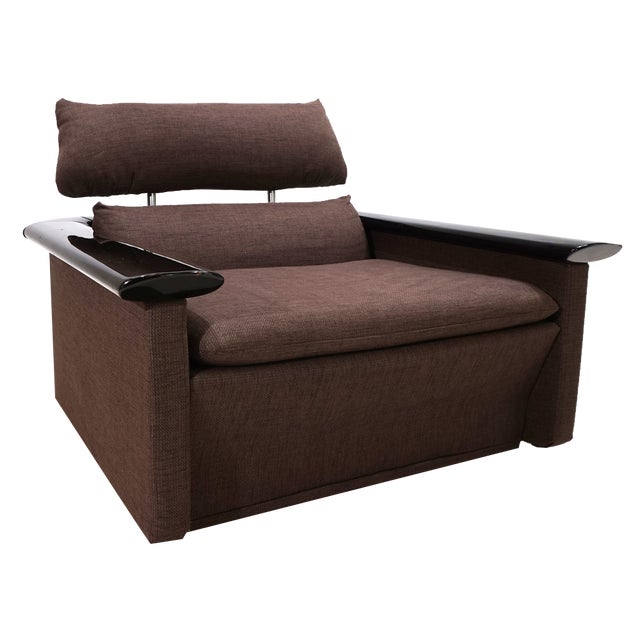 Lounge Chair with Piano Lacquer Border from Tecno, 1970s For Sale