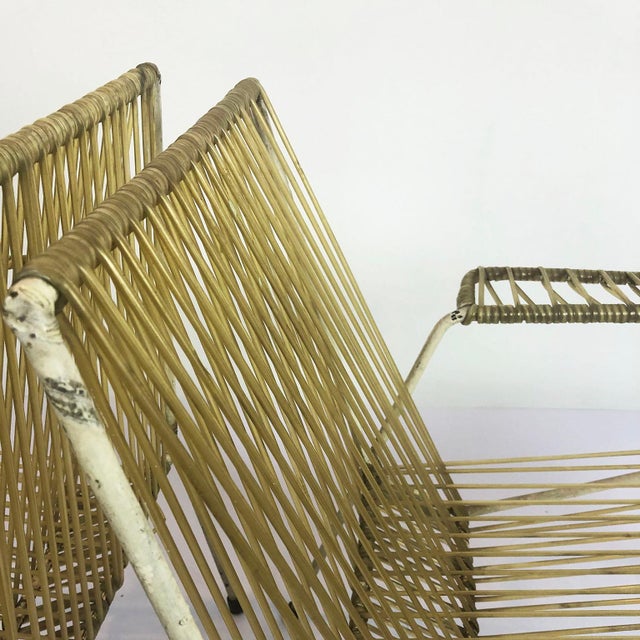 Pair of Mid 20th Century Mexican Armchairs in the Style of Clara Porset For Sale - Image 4 of 4