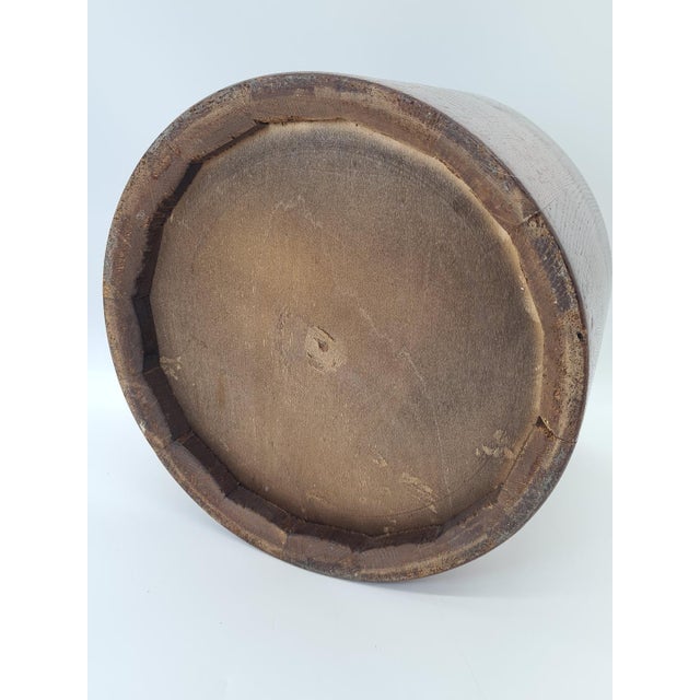 Vintage Wooden Container with Chain, 1960s For Sale - Image 10 of 11