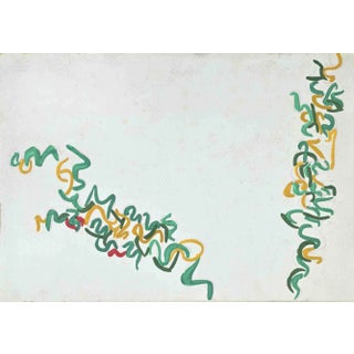 Antonio Sanfilippo, Abstract Composition 1, Oil on Canvas, 1971 For Sale
