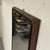 Brown Rectangular Wall Mirror with Wooden and Brass Frame, 1950s For Sale - Image 8 of 10