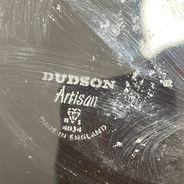 Ceramic Vintage Dudson Artisan Vitrified Round Deep Rim Black Soup Plate, Made in England For Sale - Image 7 of 11