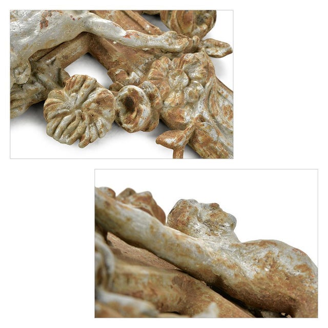 Large Cast Iron Crucifix, in Good conditions. This piece is designed in the style of the selected designer and/or...