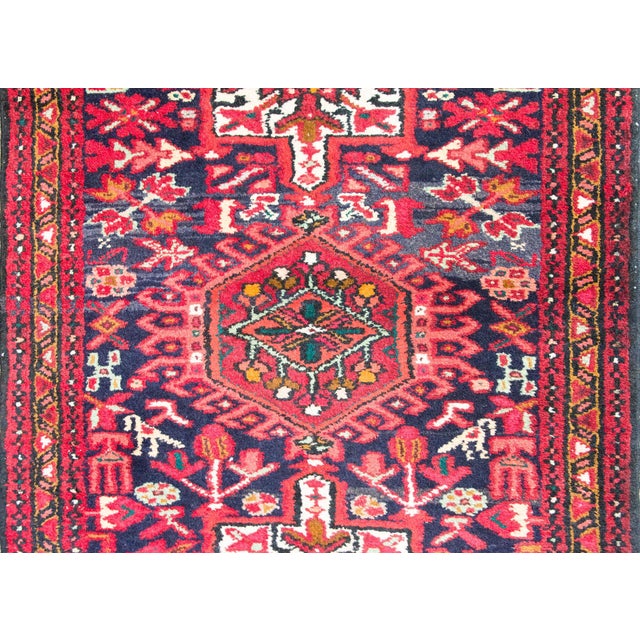 Mid-20th Century Persian Heriz Runner For Sale In Chicago - Image 6 of 14