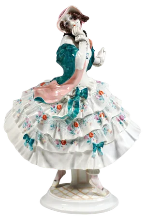 Ballet Carnival Estrella Figurine attributed to Paul Scheurich for Meissen, 1930s