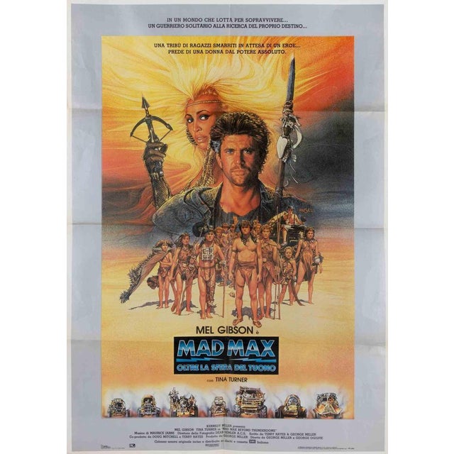 Vintage Poster Italian 2-Foglio (100 × 140 cm), Warner Bros. Directed by George Miller and George Ogilvie, starring Mel...
