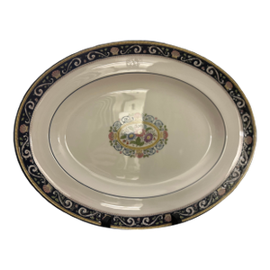 Mid 20th Century Wedgwood Runnymede Blue W4472 Oval Serving Platter