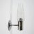 Mid-Century Modern Glass and Chrome Metal Wall Lamps, 1960s, Set of 2 For Sale - Image 3 of 8