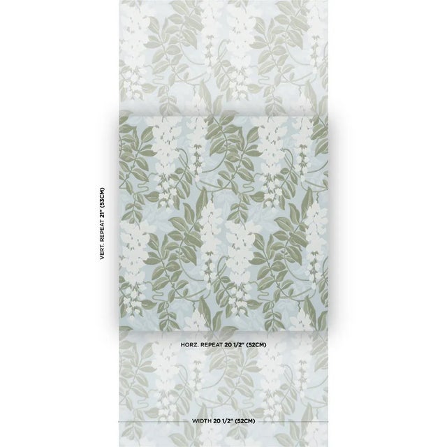 Inspired by an early-20th-century document in our archive, Lucia Wisteria is a classic large-scale wallpaper design with...