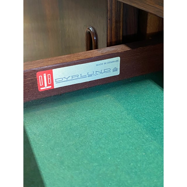 Dyrlund Danish Modern Rosewood Triple Sliding Door Sideboard For Sale - Image 12 of 12