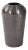Carbon Gray Aluminum Vase from Kenneth Ludwig Chicago For Sale
