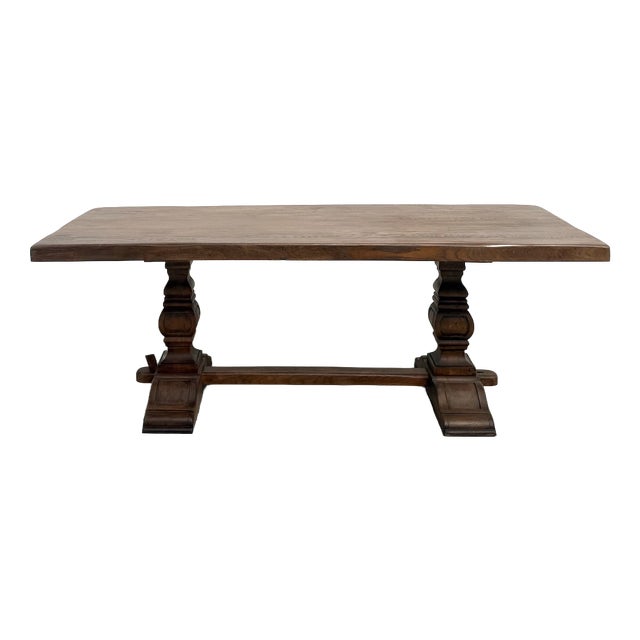 Monastery Table in Oak with Turned Balusters, France, 1930s For Sale