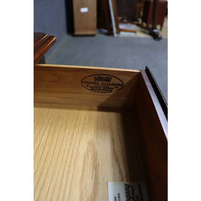 Wood Henkel-Harris Mahogany Queen Anne Nightstands – Pair For Sale - Image 7 of 14