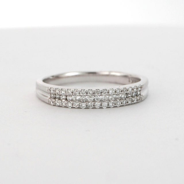 14k Gold Ring With 0.3 Carat Diamonds Size 7 Resizable For Sale - Image 17 of 18