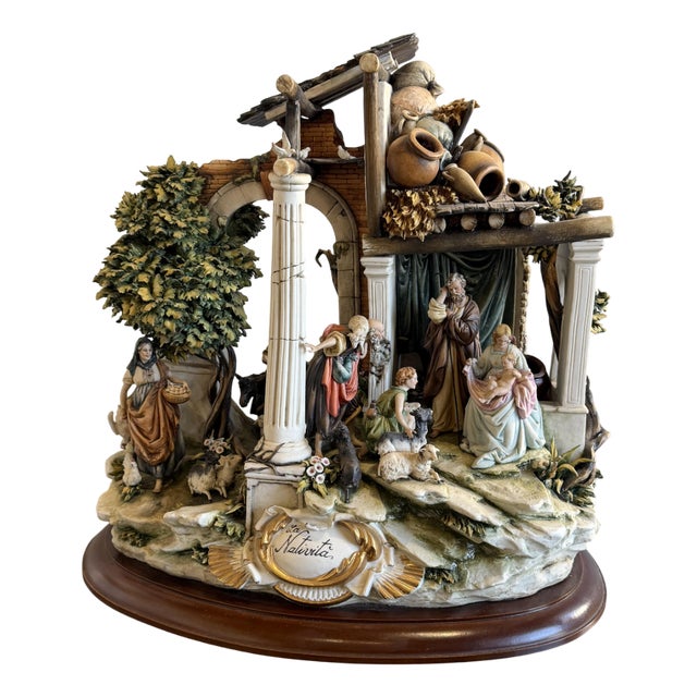 Majestic Prince Nativity Scene from Capodimonte Porcelain, 1990s For Sale