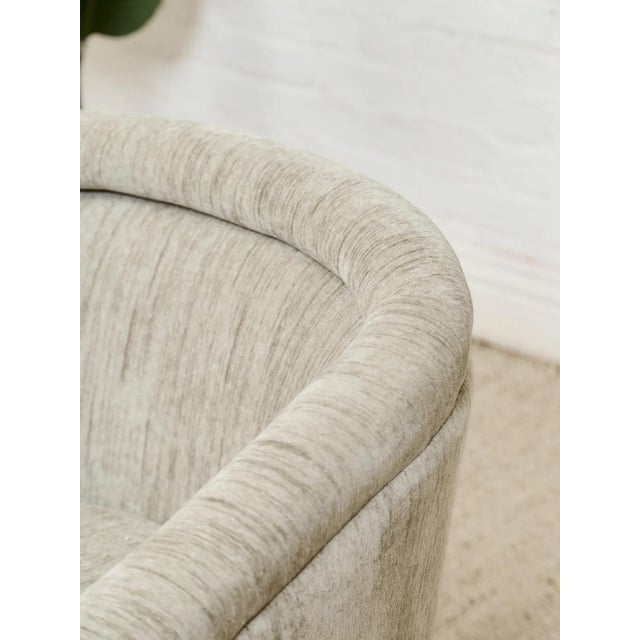 Mid-Century Modern Mid 20th Century Styled After Leon Rosen for Pace Mid Century Chrome Swivel Lounge Chair For Sale - Image 3 of 11