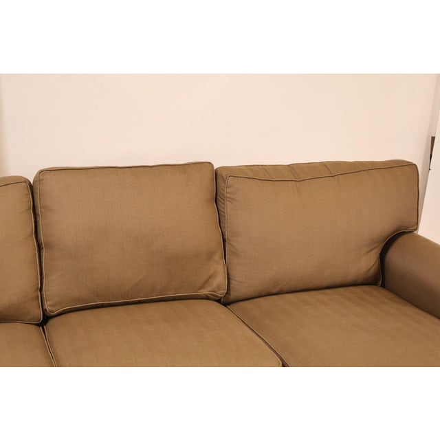 Ethan Allen Upholstered Custom Sectional Sofa With Chaise For Sale In Philadelphia - Image 6 of 18