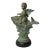 20th Century Continental Verdigris Bronze Putto Riding Fish Sculpture For Sale