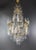 Antique Late 19th Century Lustre a Cage Chandelier Crystal Brass For Sale - Image 6 of 12