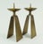 Mid-Century Modern Mid-Century Modern Brass Candleholders, 1950s, Set of 2 For Sale - Image 3 of 10
