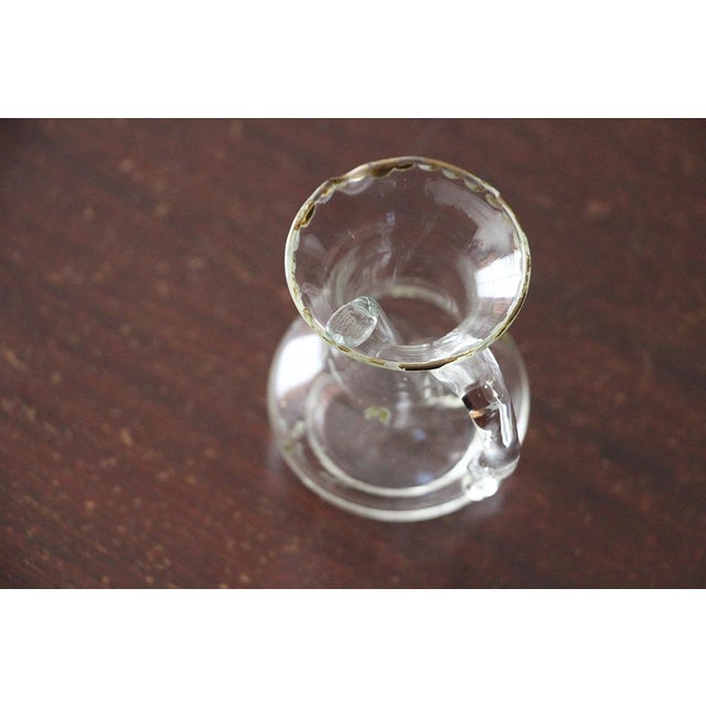 Transparent 18th Century Portuguese Baroque Altar Hand Blown Glass Cruet With Spoon, Religious For Sale - Image 8 of 11