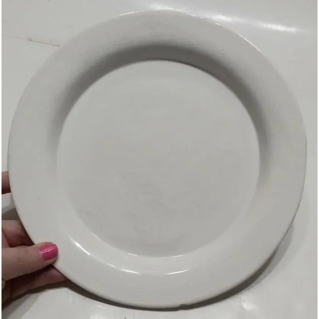 Vintage Cheese Butter Dish Cloche Domed Serving White Ceramic Fruits Florals For Sale - Image 6 of 6