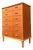 Teak Chest of Drawers with Shell Handles, Denmark For Sale