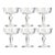 Antique French ‘B’ Monogram Champagne Coupes, Set of 6 For Sale