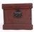 Brown Vintage Pine Trunk With Canadian Travel Memorabilia For Sale - Image 8 of 9