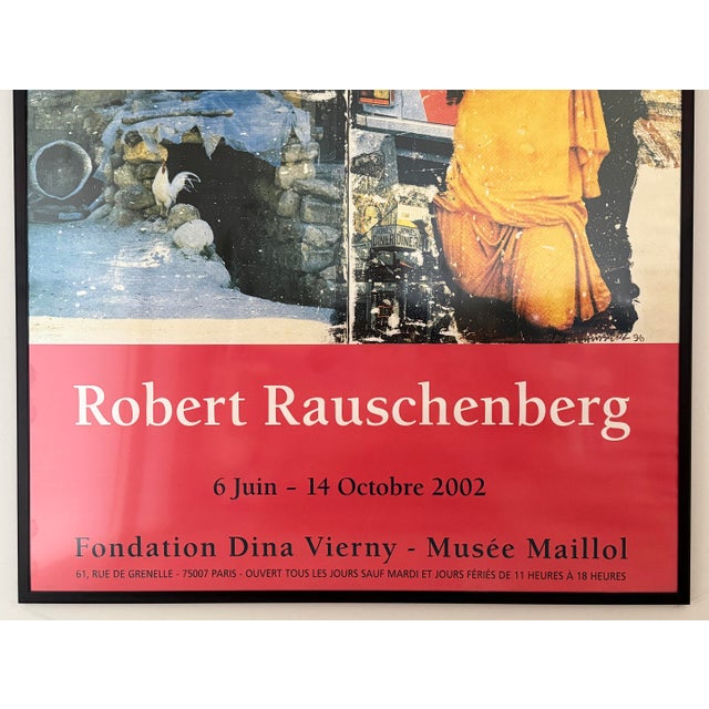 Large Robert Rauschenberg French Exhibition Poster, 2002 For Sale In Los Angeles - Image 6 of 7
