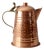 Vintage Hammered Copper Teapot With Brass Handle For Sale