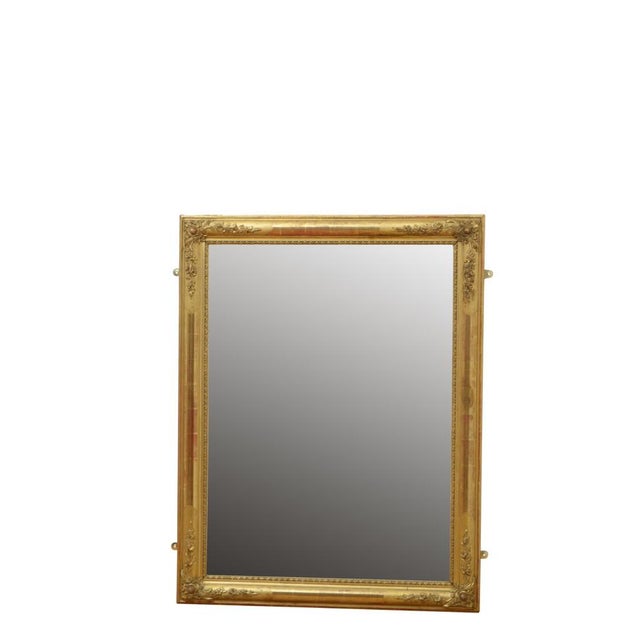 19th Century Gilded Wall Mirror For Sale - Image 13 of 14