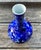 Mid 20th Century Vintage Fukagawa Arita Cobalt Blue Porcelain Vase With Gilt Leaves For Sale - Image 5 of 9
