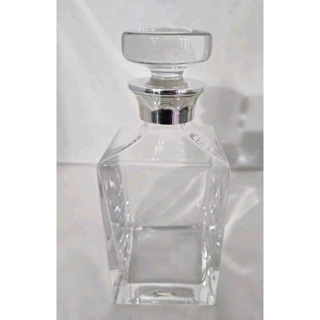 Sterling Silver Mounted Crystal Decanter, 2001 For Sale - Image 4 of 18