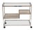 Italian Modern Drinks Cart or Bar Trolley of Chrome and Brass For Sale - Image 9 of 15